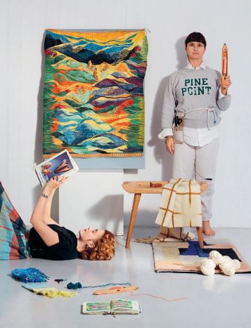 Insidesbild ur boken Att väva.