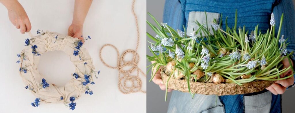 Insidesbild ur boken: Bind en krans