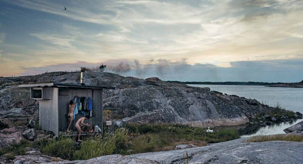 Insidesbild ur boken: Bygga bastu