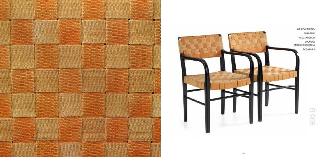 Insidesbild ur boken: Berättelser om småländska designmöbler