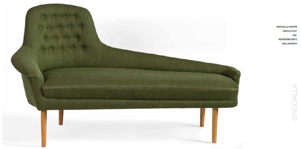 Insidesbild ur boken: Berättelser om småländska designmöbler