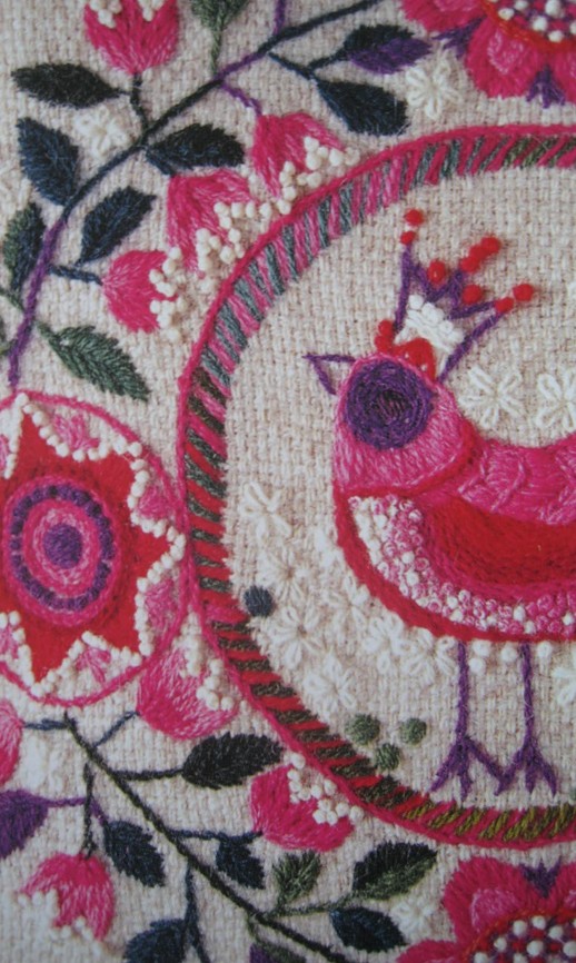 Insidesbild ur boken: Yllebroderier