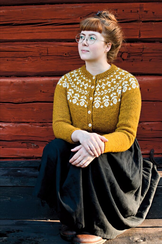 Insidesbild ur boken: Sticka i svensk ull. Foto: Susanne Sadri