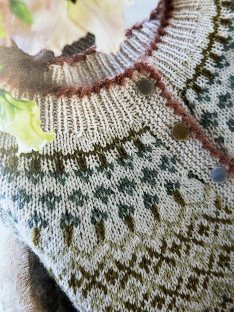 Insidesbild ur boken Norska koftor