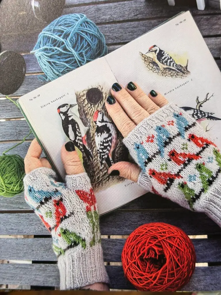 Insidesbild ur boken: Sköna sockor och varma vantar