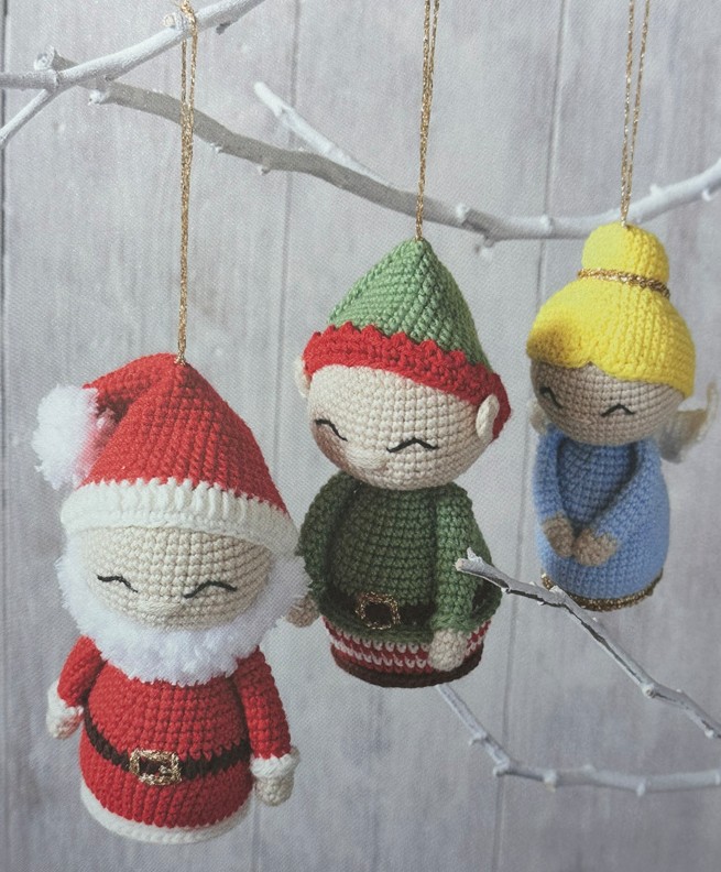 Insidesbild ur boken: Söta och mysiga julvirkningar