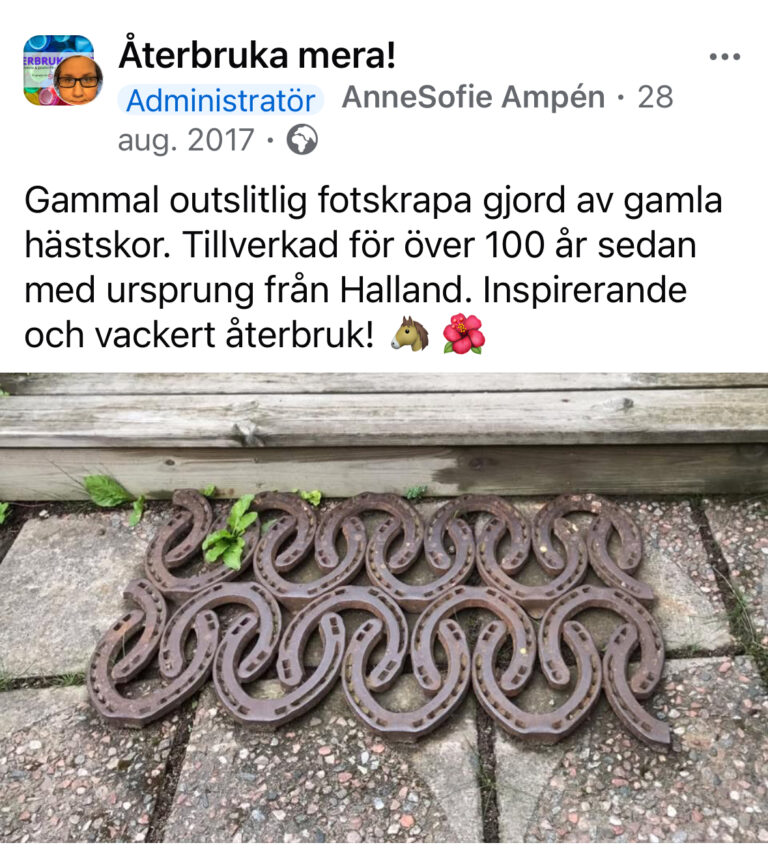 Fotskrapa av hästskor