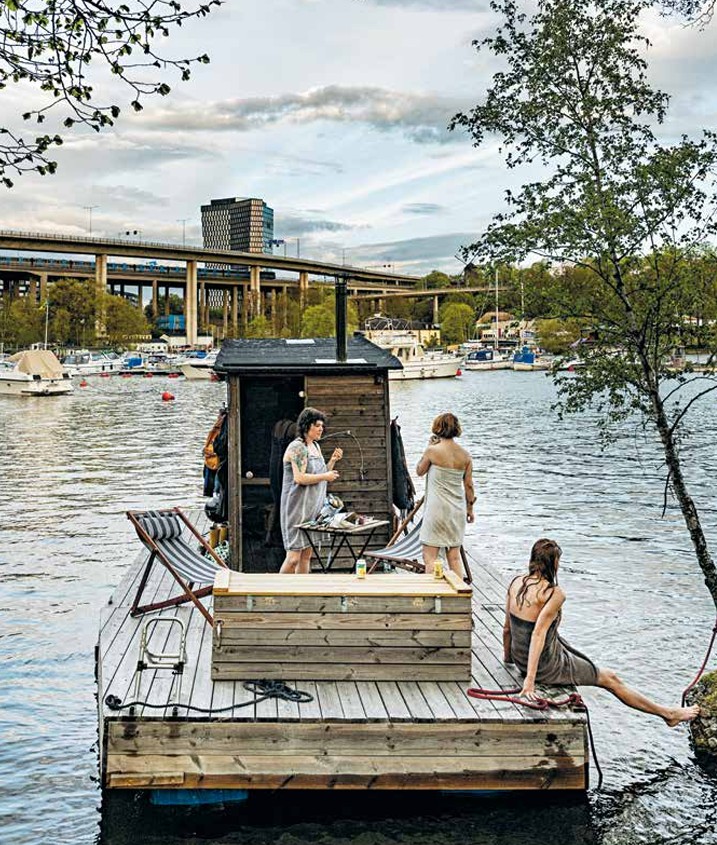 Insidesbild ur boken: Bygga bastu