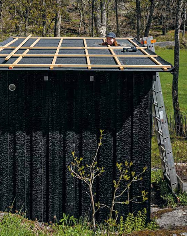 Insidesbild ur boken: Bygga bastu