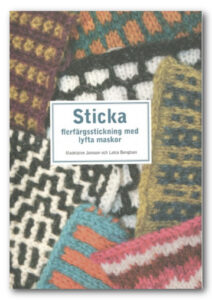 Sticka flerfärgsstickning med lyfta maskor