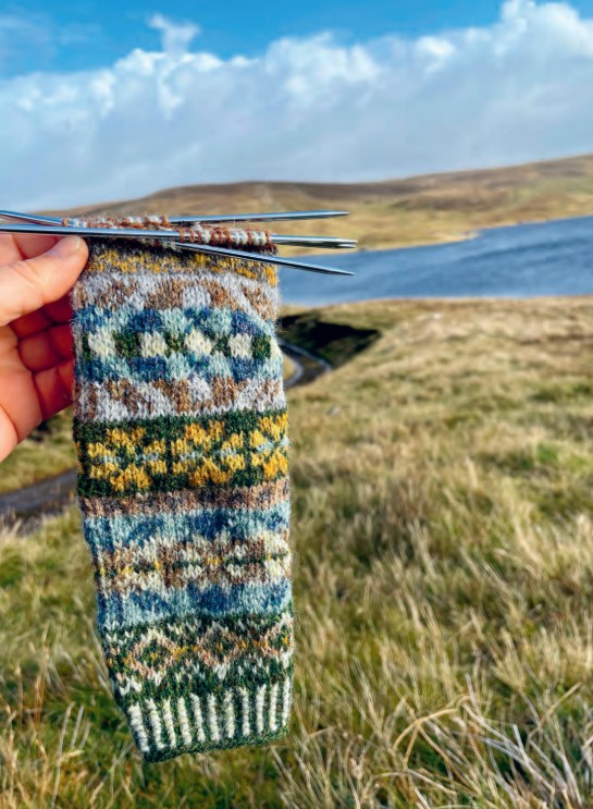 Insidesbilder ur boken: Mer fair isle-stickning