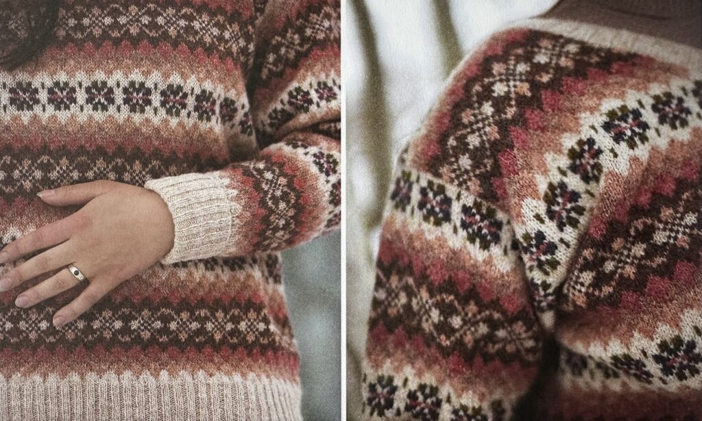 Insidesbilder ur boken: Mer fair isle-stickning