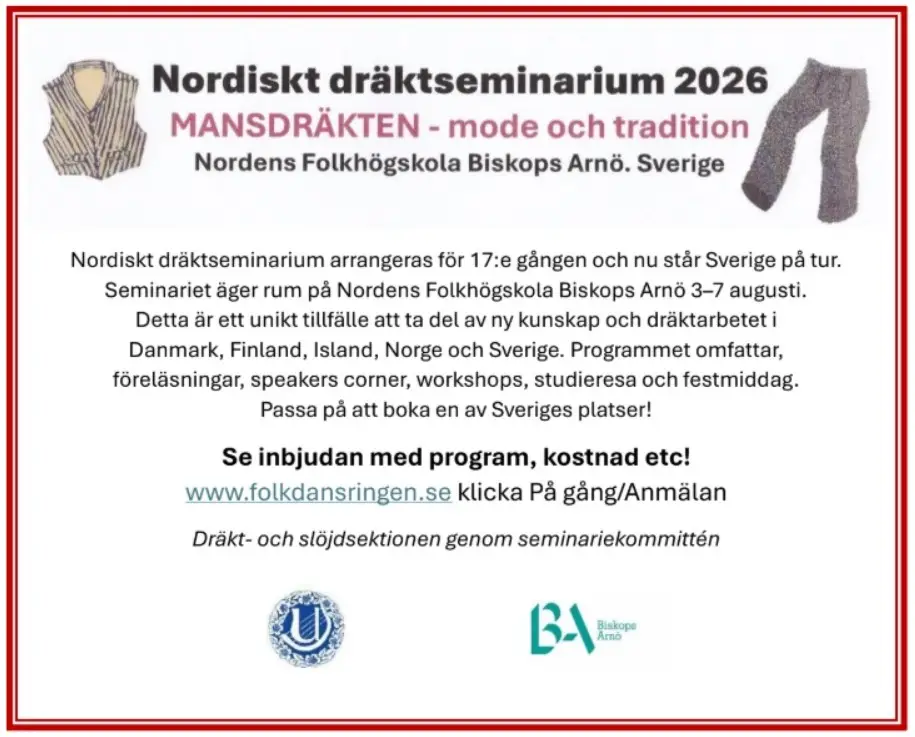 Nordiskt dräktseminarium 2026