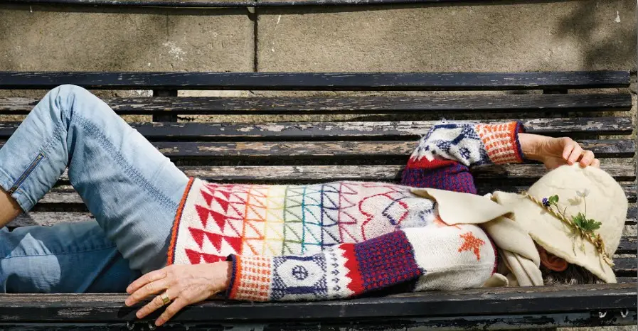 Insidesbild ur boken: Stickade historier