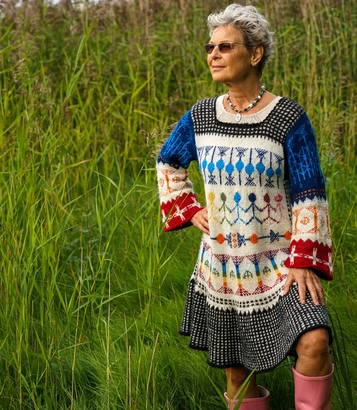 Insidesbild ur boken: Stickade historier