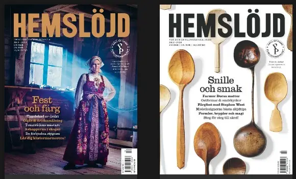 Tidningen Hemslöjd nr 2 2026 & nr 3 2026