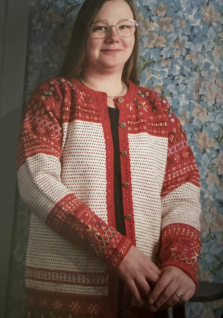Insidesbild ur boken: Korsnäströjan