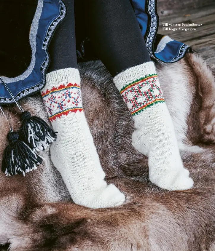 Insidesbild ur boken: Sticka Sápmi