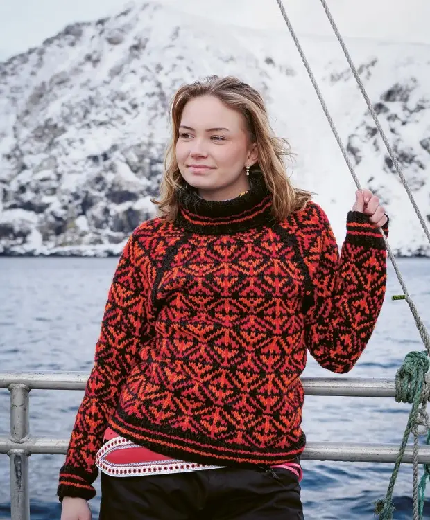 Insidesbild ur boken: Sticka Sápmi