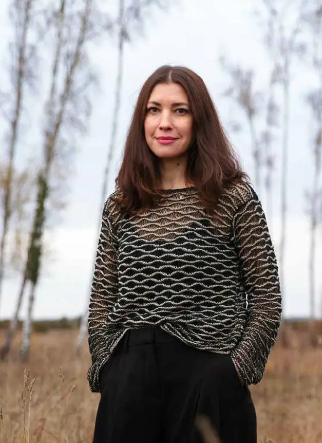 Insidesbild från boken: Sticka i lin