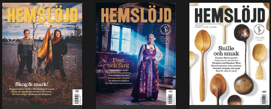 Annons tidningen Hemslöjd