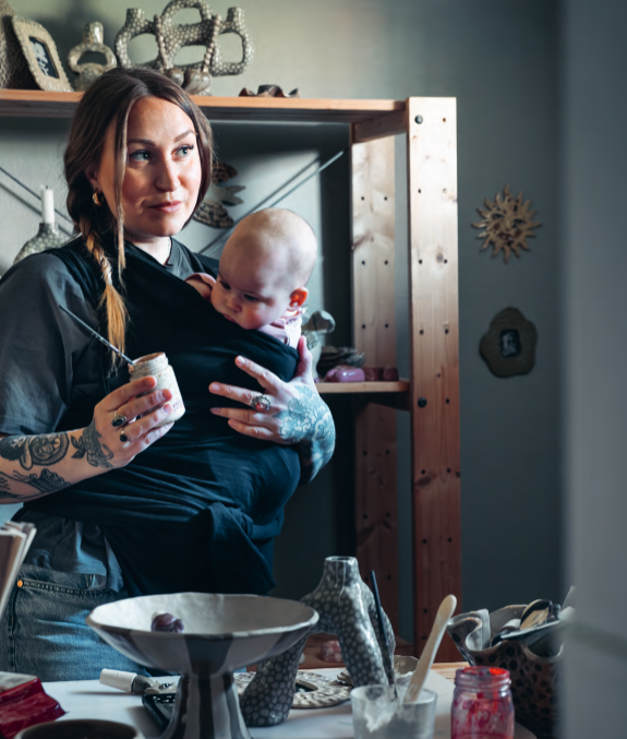 Insidesbild ur boken Skapa med lufttorkande lera